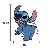 3D Broken Wall Stitch Wallpaper Children's Room Art Poster Decoration Self Adhesive Cartoon Anime Sticker Glass Door Sticker - V.I.P Digital Presence
