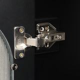 30" Bathroom Vanity with Sink, Bathroom Vanity Cabinet with Two Drawers and Door, Adjustable Shelf, Solid Wood and MDF, Black - V.I.P Digital Presence