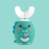 U-shaped electric toothbrush children's rechargeable 2-6-12-year-old rechargeable baby toothbrush U-shaped little dinosaur child - V.I.P Digital Presence
