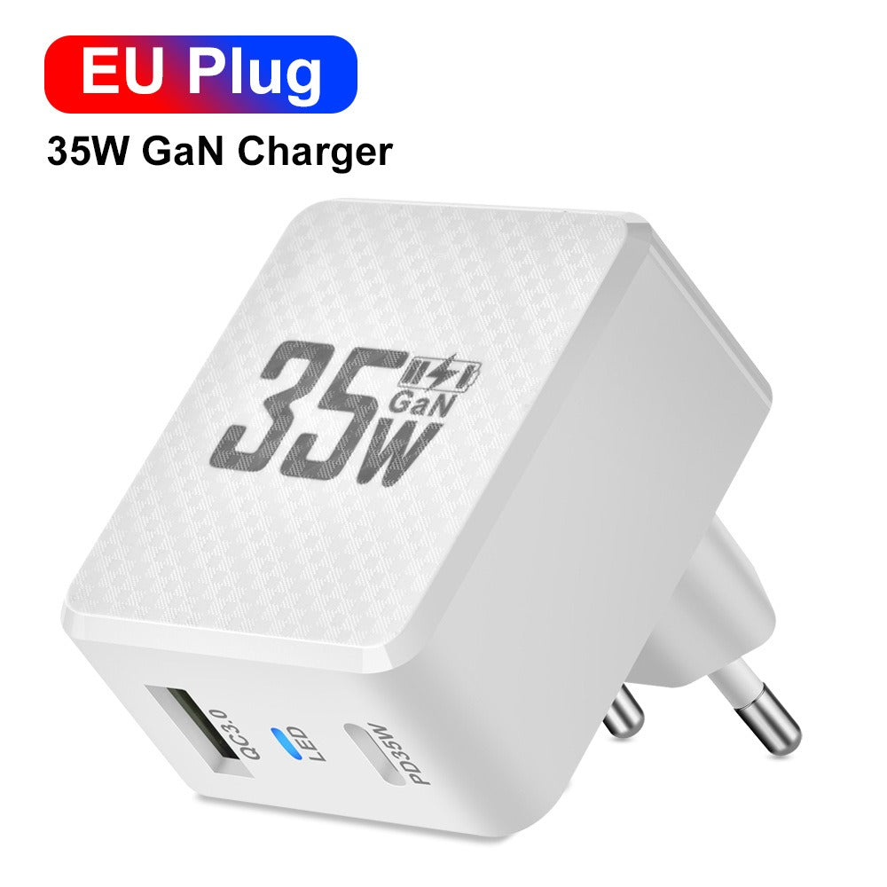 Gallium Nitride GaN35W Fast Charging Head QC3.0 Charger