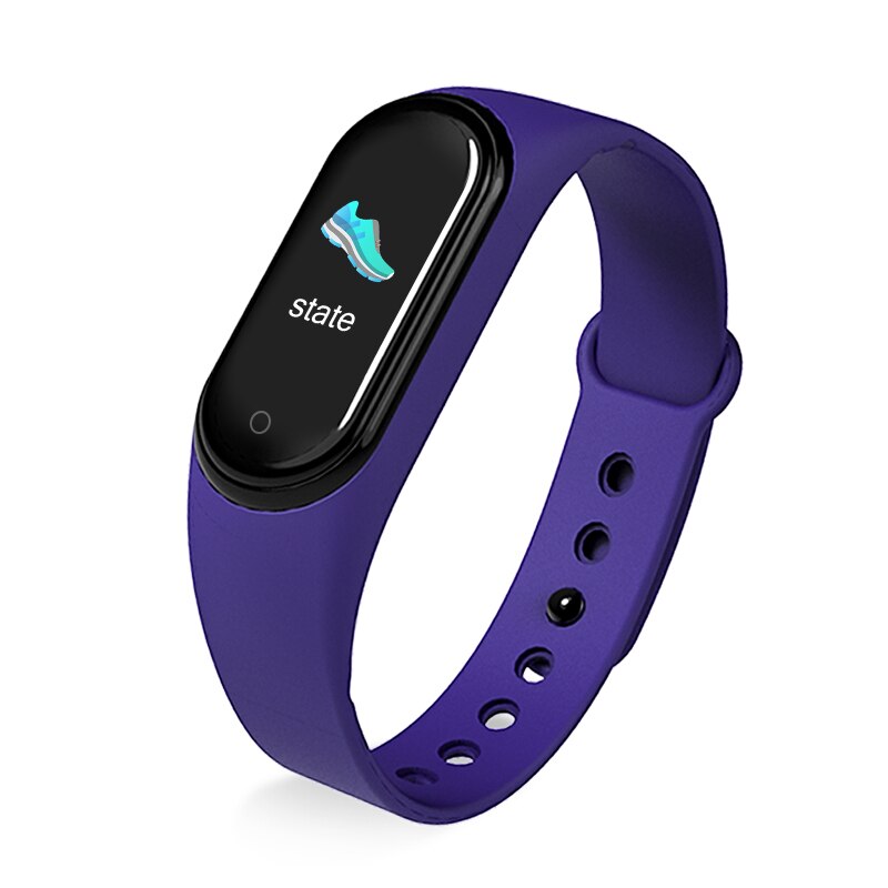 Pulsera inteligente M5 con monitor de actividad física, reloj inteligente deportivo, pulsera inteligente con control del ritmo cardíaco y de la presión arterial.