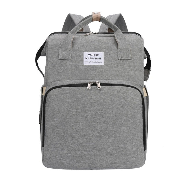 Portable Foldable Bed Mommy Bag For Going Out Lightweight And Large Capacity Mother And Baby Bag Backpack - V.I.P Digital Presence