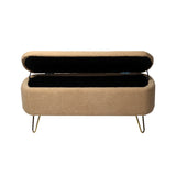 Camel Storage Ottoman Bench for End of Bed Gold Legs - V.I.P Digital Presence