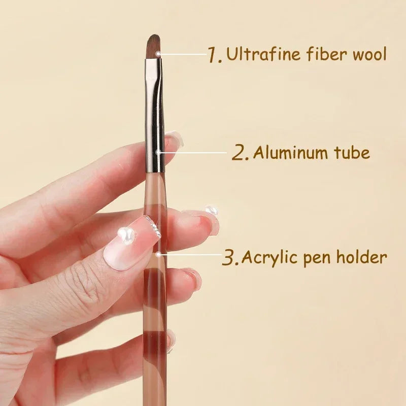 9PCS UV Gel Nail Brush Liner DIY Painting Pen Manicure Acrylic Drawing Brush for Nail Art Design Nails Tip Display Painting Tool - V.I.P Digital Presence