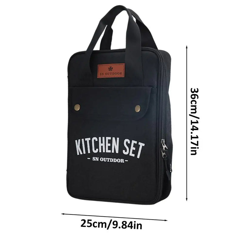 Camping Kitchen Set 8pcs Camping Outdoor Cookware Kit Stainless Steel Camping Tool Travel Set And Utensil Organizer Storage bag - V.I.P Digital Presence