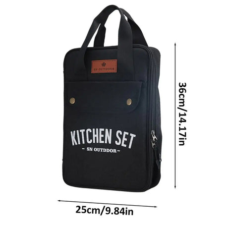 Camping Kitchen Set 8pcs Camping Outdoor Cookware Kit Stainless Steel Camping Tool Travel Set And Utensil Organizer Storage bag - V.I.P Digital Presence