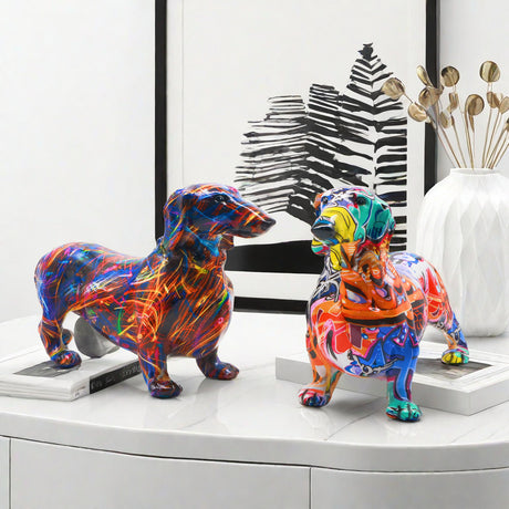 Modern minimalist sausage dog ornaments, creative home wine cabinet decorations, office desktop decorations, handicrafts - V.I.P Digital Presence