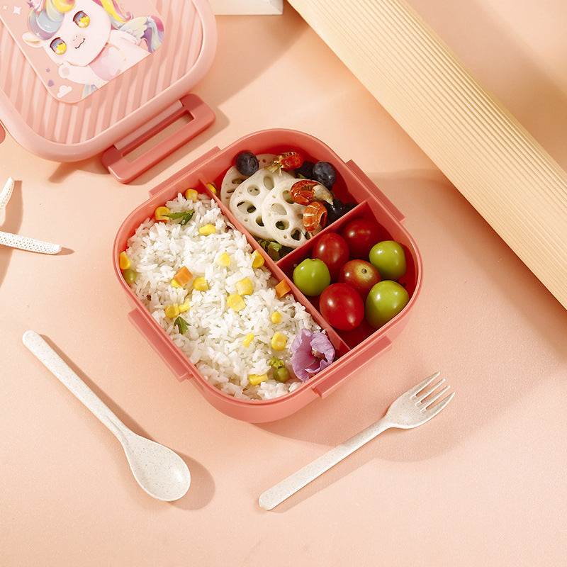 Portable heatable sealed square compartment lunch box bento box lunch box - V.I.P Digital Presence