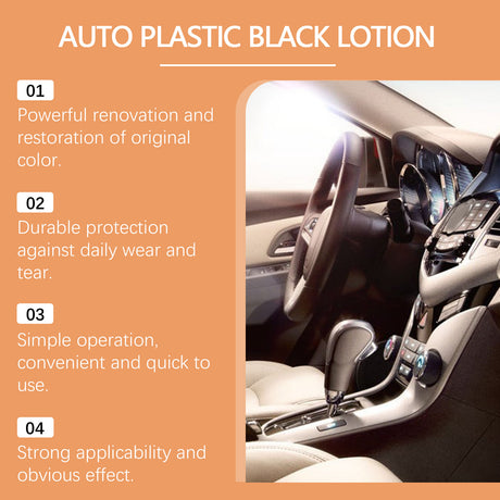 Car Black Plastic Polishing Paste, Car Beauty Maintenance Black Bright Plastic Refurbishing Care Agent - V.I.P Digital Presence