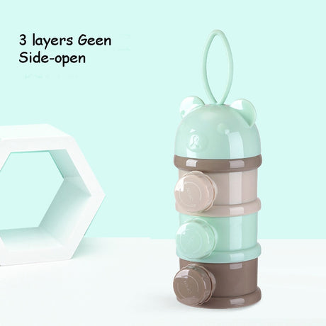 3 / 4 layers Bear Style Portable Baby Food Storage Box Essential Cereal Cartoon Infant Milk Powder Box Toddle Snacks Container - V.I.P Digital Presence