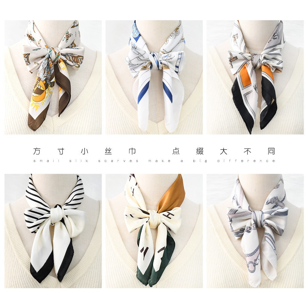 Silk Scarf Women's Sunscreen Beach Imitation Silk Versatile Silk Scarf Neckband - V.I.P Digital Presence