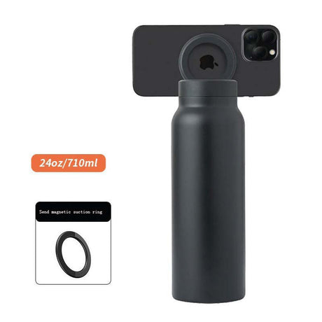Magnetic insulated cup, phone holder, drama chasing, high aesthetic value, 304 stainless steel sports pot - V.I.P Digital Presence