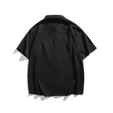 Letter embroidery loose casual short sleeved shirt for men - V.I.P Digital Presence