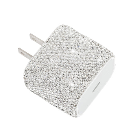 Diamond studded phone charger US standard PD20W phone charger suitable for Apple phone fast charging head - V.I.P Digital Presence