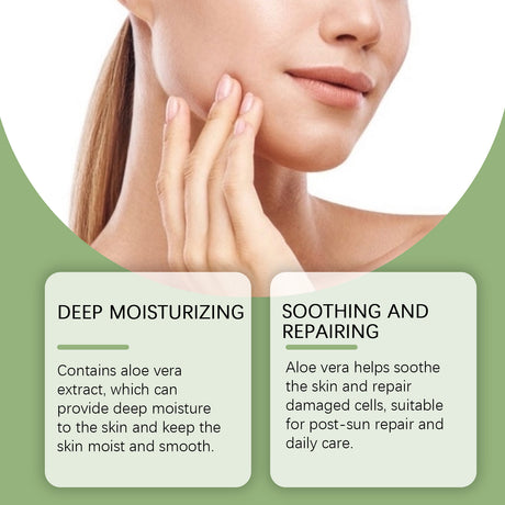 Aloe Vera Skin Care Gel, Moisturizing Facial Moisturizing Acne Skin Moisturizing After Sun Soothing Aloe Gel Cream - V.I.P Digital Presence