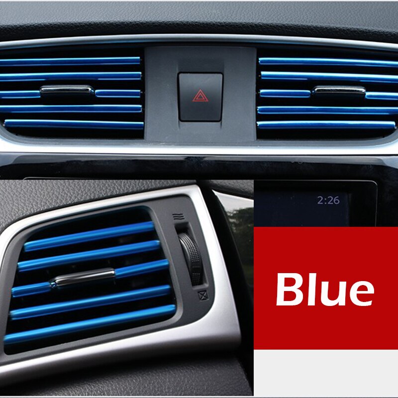 10pcs/lot Car-styling Plating Air Outlet Trim Strip Interior Air Vent Grille Switch Rim Trim Outlet Decoration Strip DIY - V.I.P Digital Presence