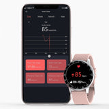 Reloj inteligente para hombres y mujeres, monitor de actividad física, monitor de ritmo cardíaco y presión arterial, reloj inteligente, dispositivos portátiles, pulsera inteligente para Android e iOS. 