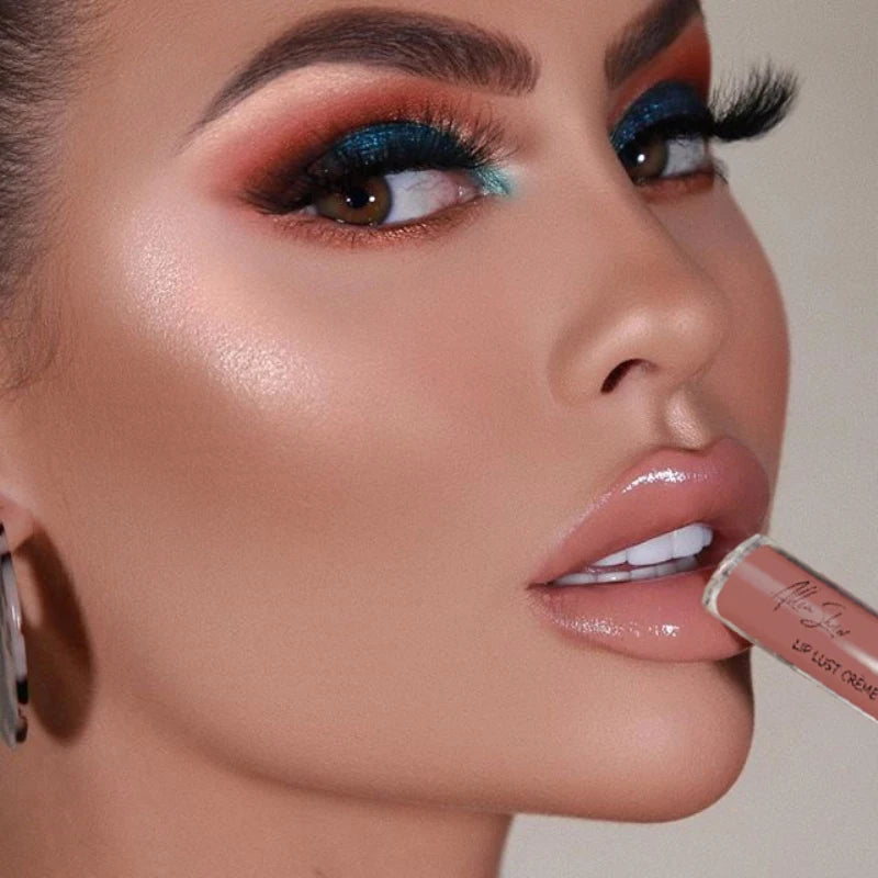Nude Shiny Liquid Lip Glaze Matte Glitter Shimmer Moisturizing Lip Gloss Long-lasting Lipstick - V.I.P Digital Presence