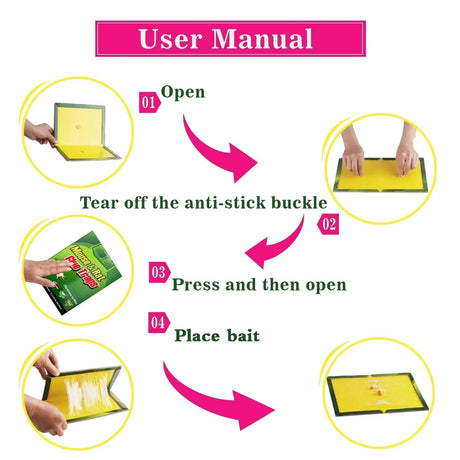 3-15pcs Mouse Board Sticky Mice Glue Trap High Effective Rodent Rat Bugs Catcher Pest Control Reject Non-toxic Eco-Friendly - V.I.P Digital Presence
