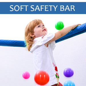 55'' Toddlers Trampoline with Safety Enclosure Net and Balls, Indoor Outdoor Mini Trampoline for Kids - V.I.P Digital Presence