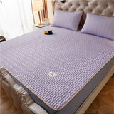 Summer Bed Sheet Ice Silk Mat Soft and Comfortable Latex Mattress Bedding Three-piece Breathable Mat for Comfortable Sleep