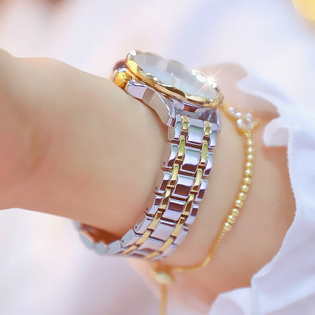 Diamond Women Luxury Brand Watch Rhinestone Elegant Ladies Watches Gold Clock Wrist Watches For Women Relogio Feminino - V.I.P Digital Presence