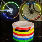 Bicycle reflective stickers mountain bike bicycle motorcycle fluorescent decal tape safety warning riding accessories - V.I.P Digital Presence