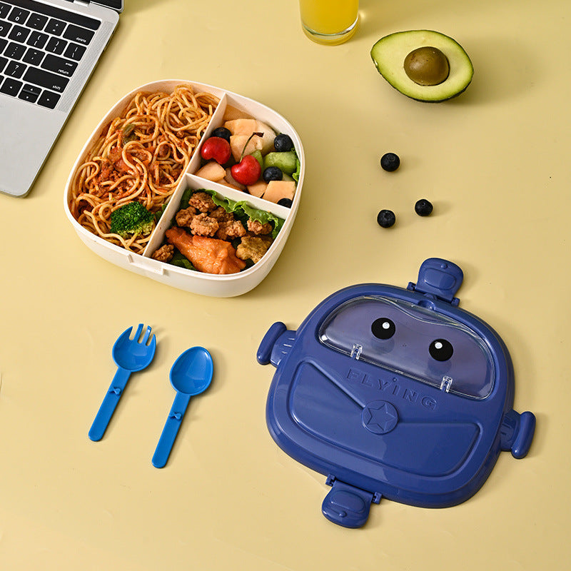 Fashion children's student portable lunch box camping picnic lunch box Peter Pan shape compartment lunch box - V.I.P Digital Presence