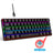 Mechanical keyboard 61 key short style small keyboard for office typing, black and white dual splicing ice blue backlit blue axis gaming keyboard - V.I.P Digital Presence