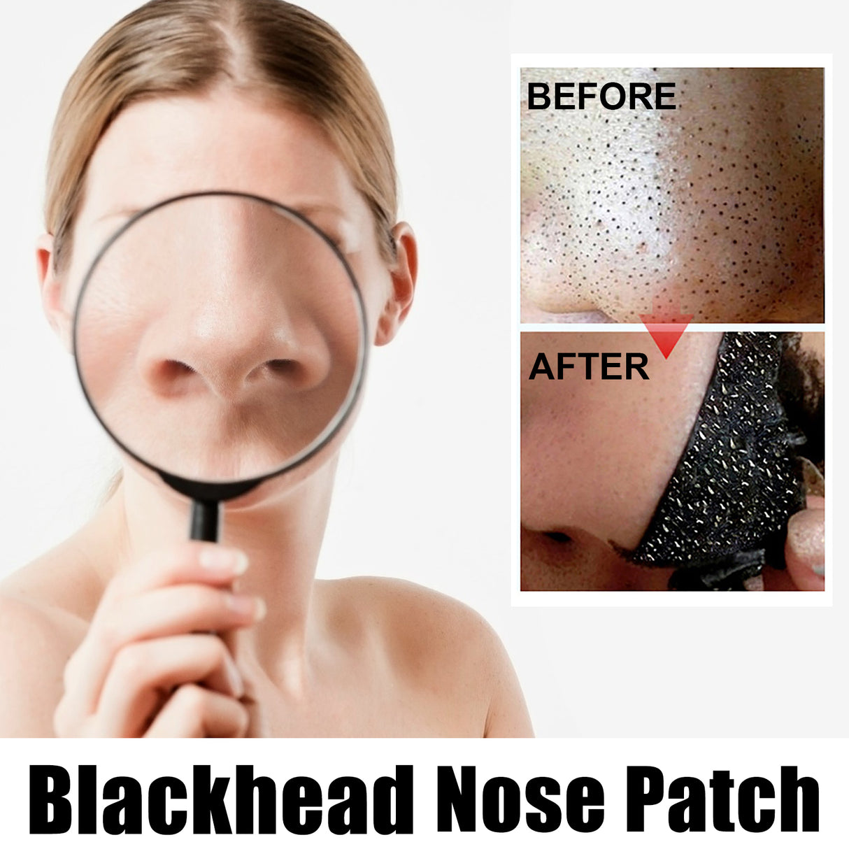 Black Pig Nose Patch, Bamboo Charcoal Remove Blackhead Acne Tear Nose Mask Patch - V.I.P Digital Presence