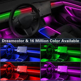Suitable for 256 color dynamic light and shadow ambient lighting in cars universal car models with added welcome lights - V.I.P Digital Presence