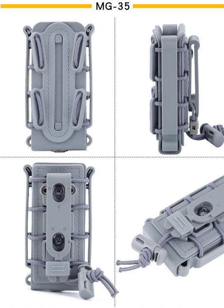 Live CS Tactical Waist Hanging Box 5.56&7.62 Elastic Scorpion Quick Pull Outdoor Multi purpose Kit - V.I.P Digital Presence