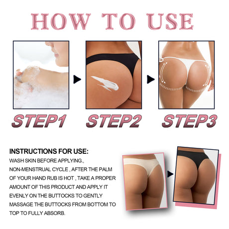 Butt Massage Cream, Booty Lift Firming Skin Booty Lift Shape Peach Booty Moisturizing And Firming Cream - V.I.P Digital Presence