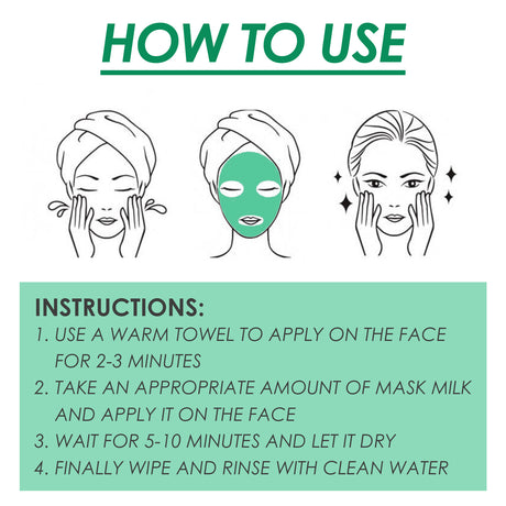 Facial Green Tea Vitamin Cleanse Mask, Facial Acne Deep Moisturizing Smear Delicate Pores Tender Skin - V.I.P Digital Presence