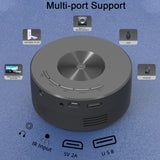 Miniproyector portátil para el hogar YT200, ideal para niños pequeños, con proyección en teléfonos móviles. 