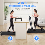 Walking Pad Treadmill Under Desk 2 in 1 Folding Portable Treadmill for Home Office Walking Jogging Machine 240 lb Capacity Black - V.I.P Digital Presence