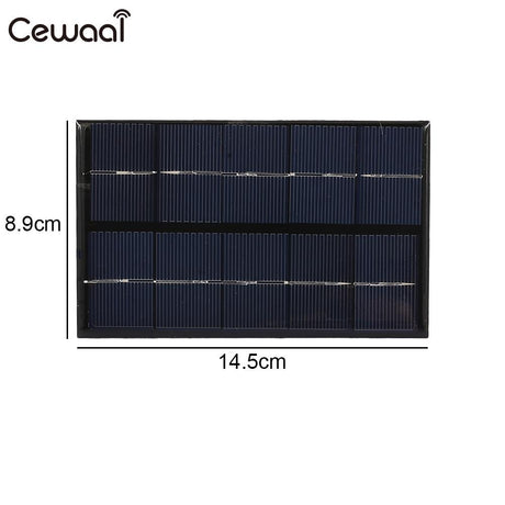 Cewaal USB Solar Panel 5W 5V Polysilicon USB Port Fast Charger Mobile Phone Portable Solar Generator - V.I.P Digital Presence