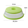 Folding cover with hooks, microwave heating cover, multifunctional silicone folding fresh-keeping cover, oil proof and splash pr - V.I.P Digital Presence