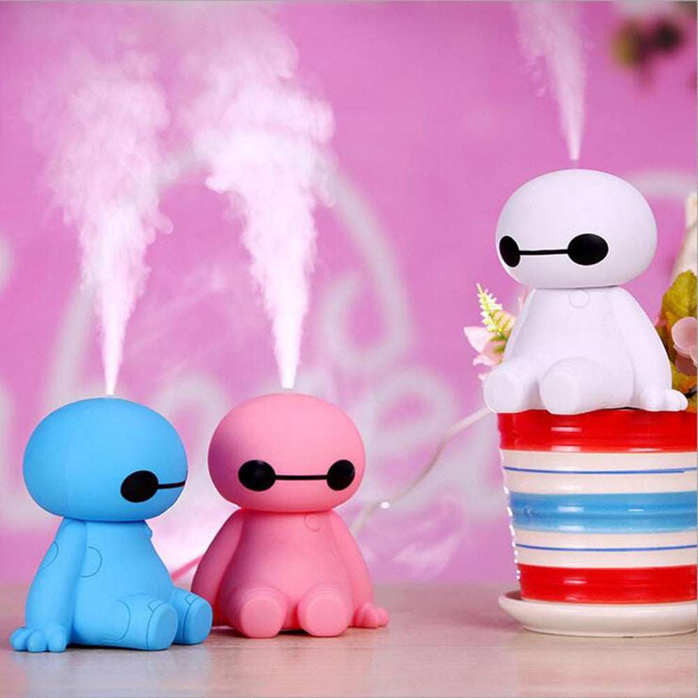 200ML USB Big Hero Baymax Dry Protect Ultrasonic Essential Oil Aroma Diffuser Air Humidifier - V.I.P Digital Presence