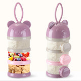3 / 4 layers Bear Style Portable Baby Food Storage Box Essential Cereal Cartoon Infant Milk Powder Box Toddle Snacks Container - V.I.P Digital Presence