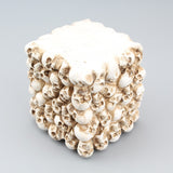 Square small skull pen holder storage desktop storage bucket home storage potted plants - V.I.P Digital Presence