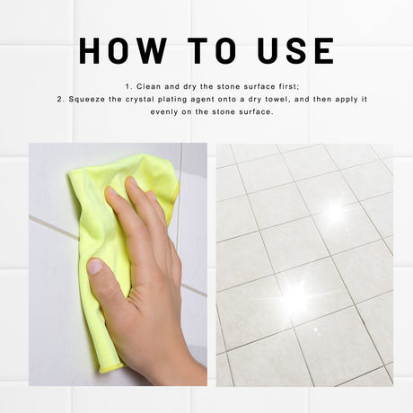 Stone Crystal Plating, Bathroom Floor Tile Clean Refresh Stone Polished Decontamination Clean - V.I.P Digital Presence