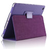 Funda con tapa automática para iPad 2, 3 y 4 de Apple, de piel sintética tipo lichi, con soporte inteligente y función atril.