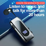 Business Sports Telescopic Cable Collar Clip 5.2 Smart Mini Bluetooth Earphones - V.I.P Digital Presence