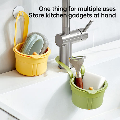 Adjustable Hanging Sink Drain Basket for Kitchen Sink, Food Waste Separator, Filter Basket & Fruit Washing Strainer - V.I.P Digital Presence