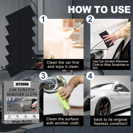 Car Scratch Remover Cloth, Nano Flash Cloth Car Scratches Water Stain Cleaning Scratches Care And Maintenance - V.I.P Digital Presence