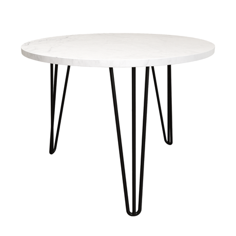 27.56'' Round Nesting Coffee Table Set of 2, Circular Nesting End Table Set Sturdy Metal Base for Living Room, bedroom, White - V.I.P Digital Presence
