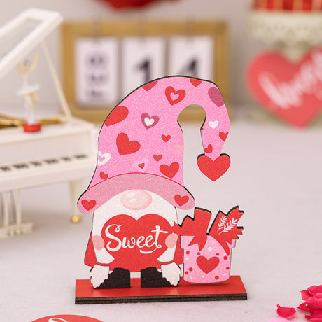 Valentine's Day Decoration Products Creative Love Rudolf Wooden Ornaments Romantic Wedding Love Home Decoration - V.I.P Digital Presence