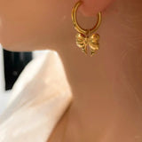 18K Gold-Plated Bow Earrings - V.I.P Digital Presence