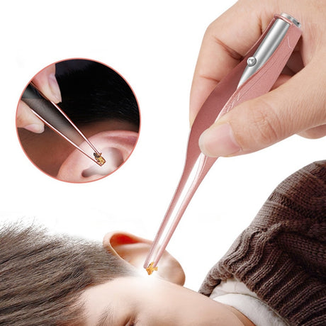 Ear Cleaner LED Flashlight Earpick Wax Removal Tweezer Luminous Kids Health Care - V.I.P Digital Presence